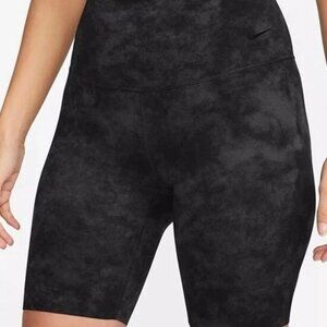 Nike Zenvy Black Tie Dye Women's Biker Shorts Size XL